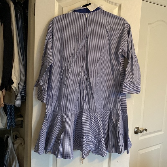English Factory Ruffle Mini Shirt Dress XS - Picture 3 of 5